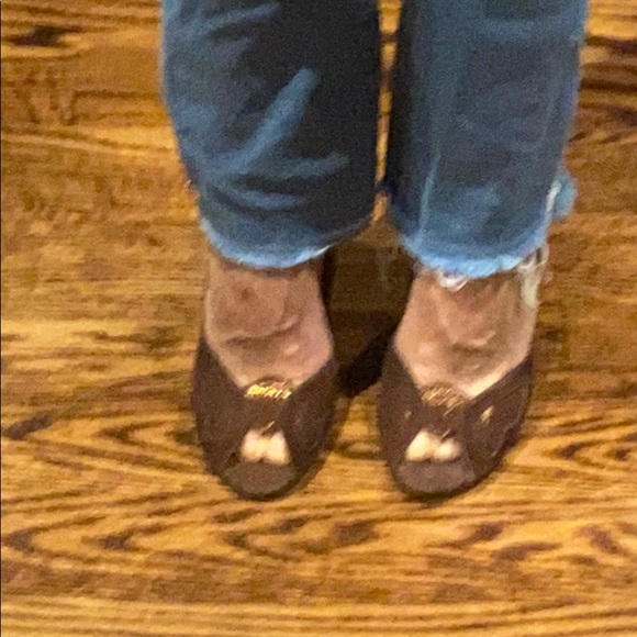 Terry de Havilland Brown Suede open toe heels - Picture 12 of 13